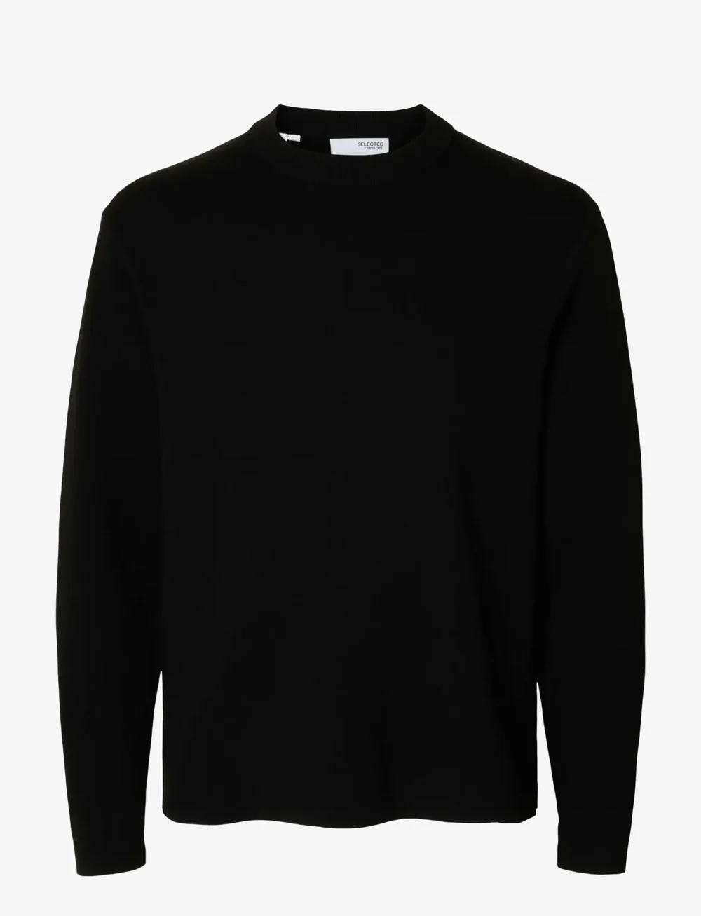Selected - SLHTELLER FN RELAXED CREW NECK NOOS - rundhalsad - black - 1