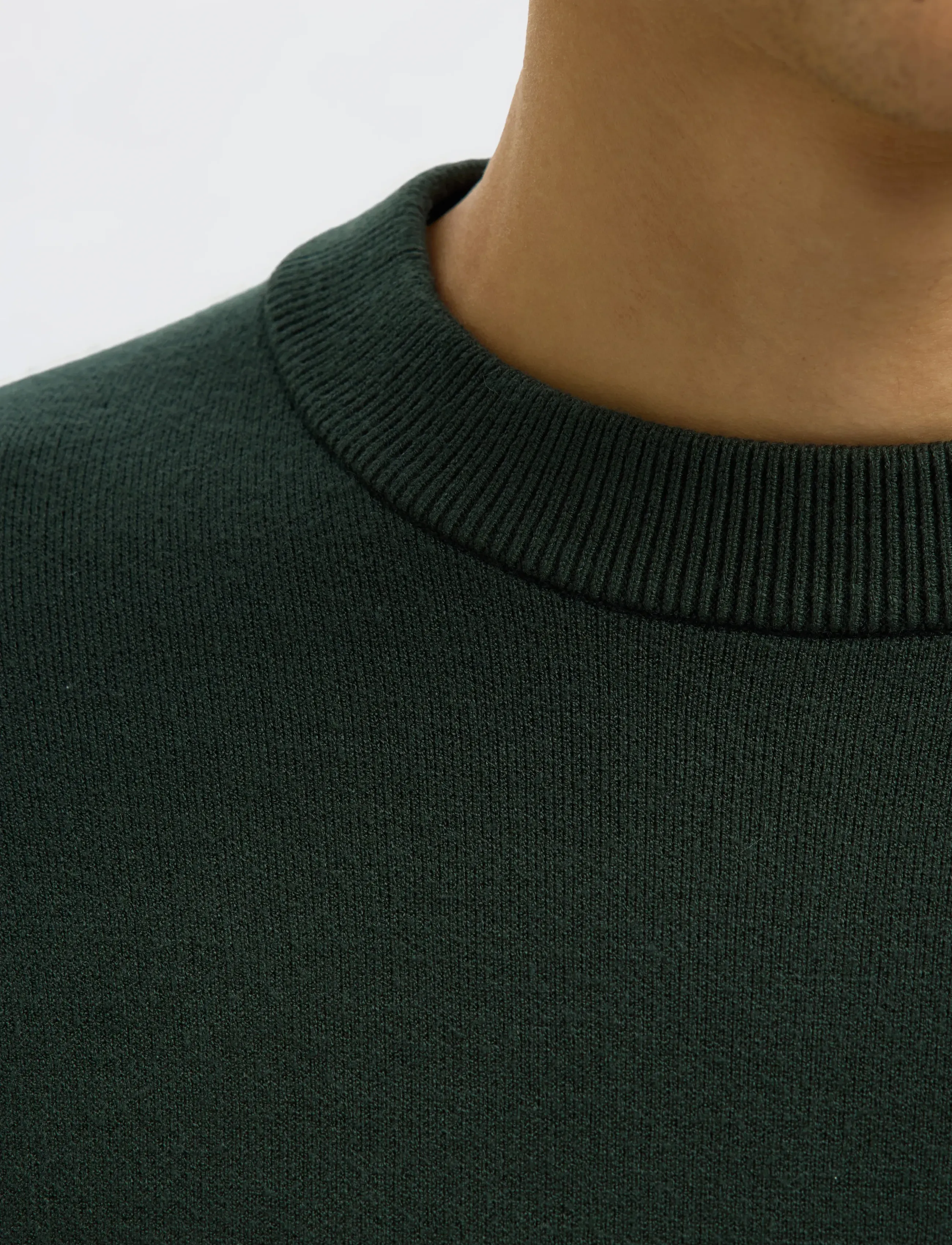Selected - SLHTELLER FN RELAXED CREW NECK NOOS - rundhals - deep forest - 3