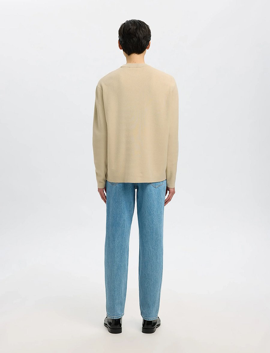 Selected - SLHTELLER FN RELAXED CREW NECK NOOS - rundhals - oatmeal - 2