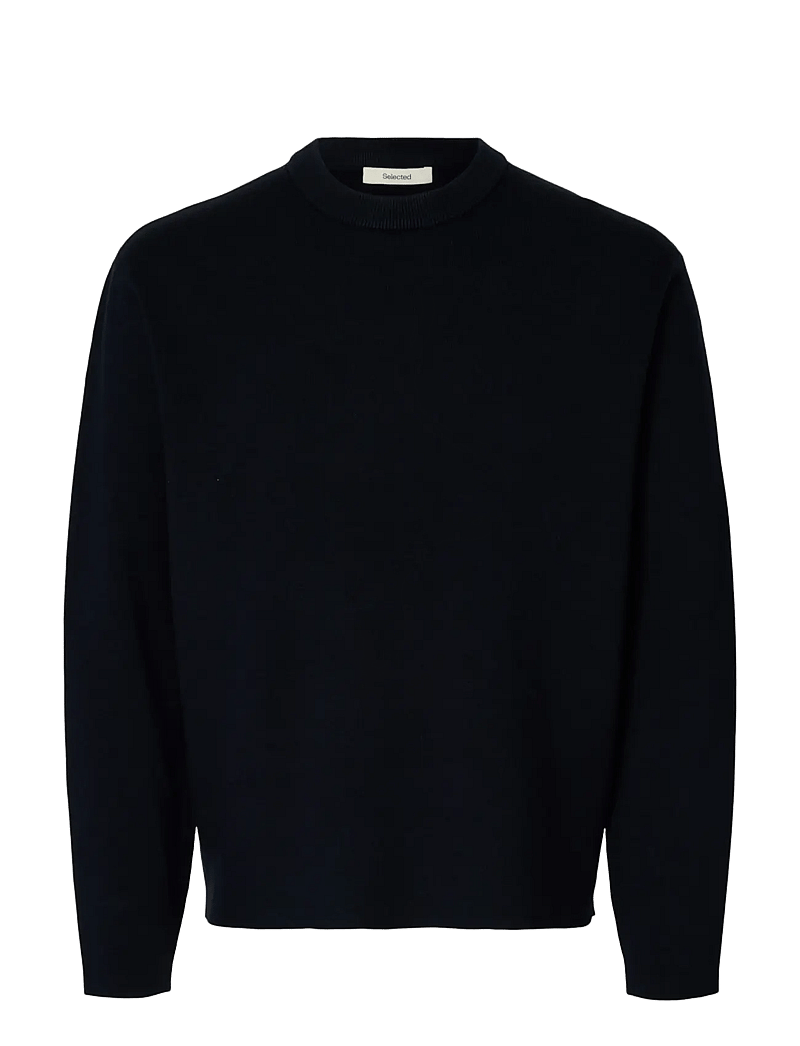 Selected - SLHTELLER FN RELAXED CREW NECK NOOS - rundhalsad - sky captain - 1
