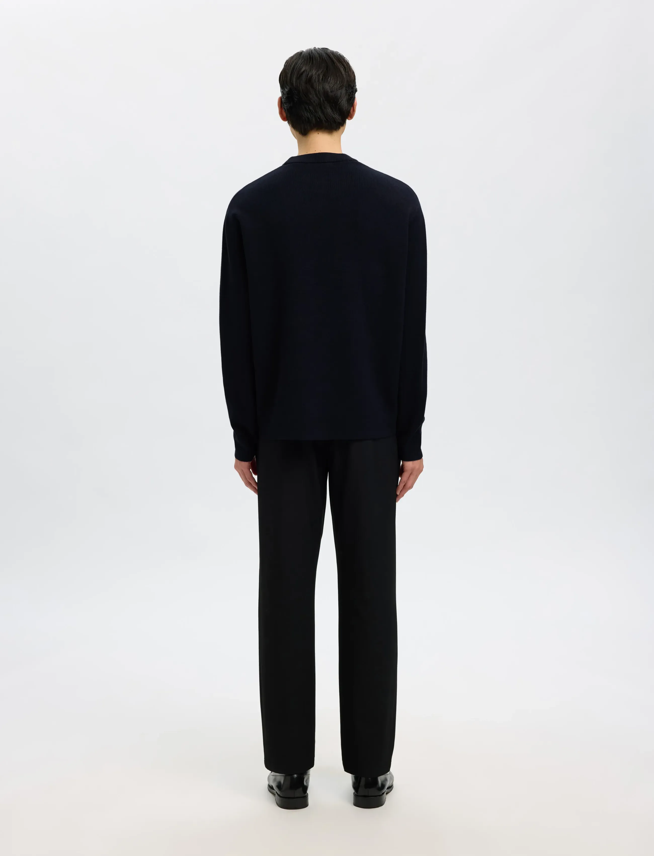 Selected - SLHTELLER FN RELAXED CREW NECK NOOS - megztiniai su apvalia apykakle - sky captain - 2