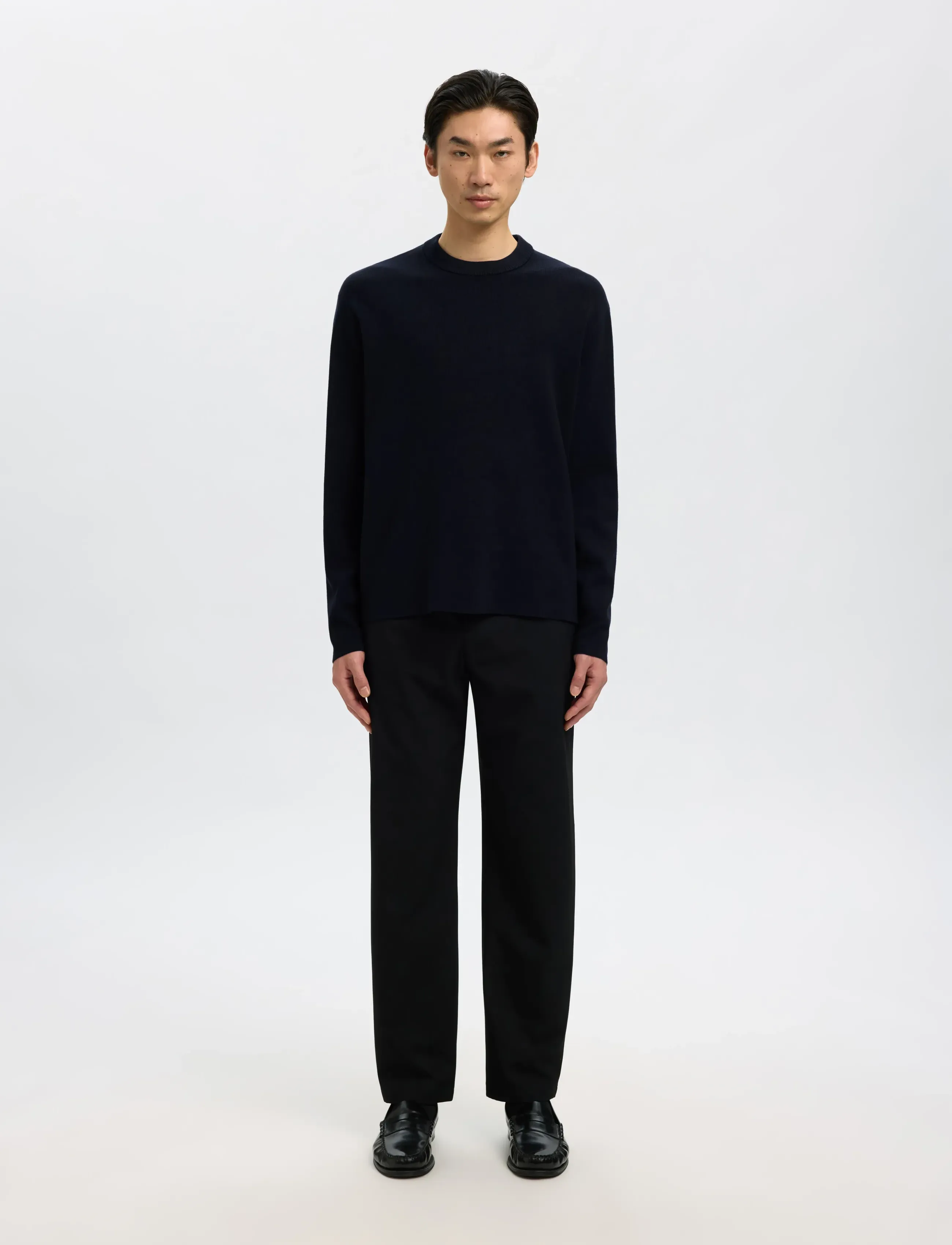 Selected - SLHTELLER FN RELAXED CREW NECK NOOS - rund hals - sky captain - 3