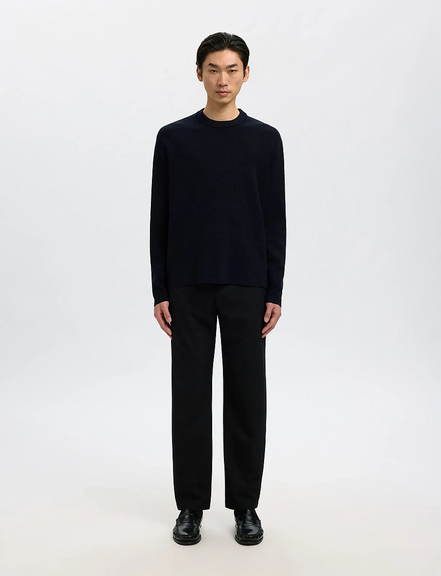 Selected - SLHTELLER FN RELAXED CREW NECK NOOS - rundhals - sky captain - 3