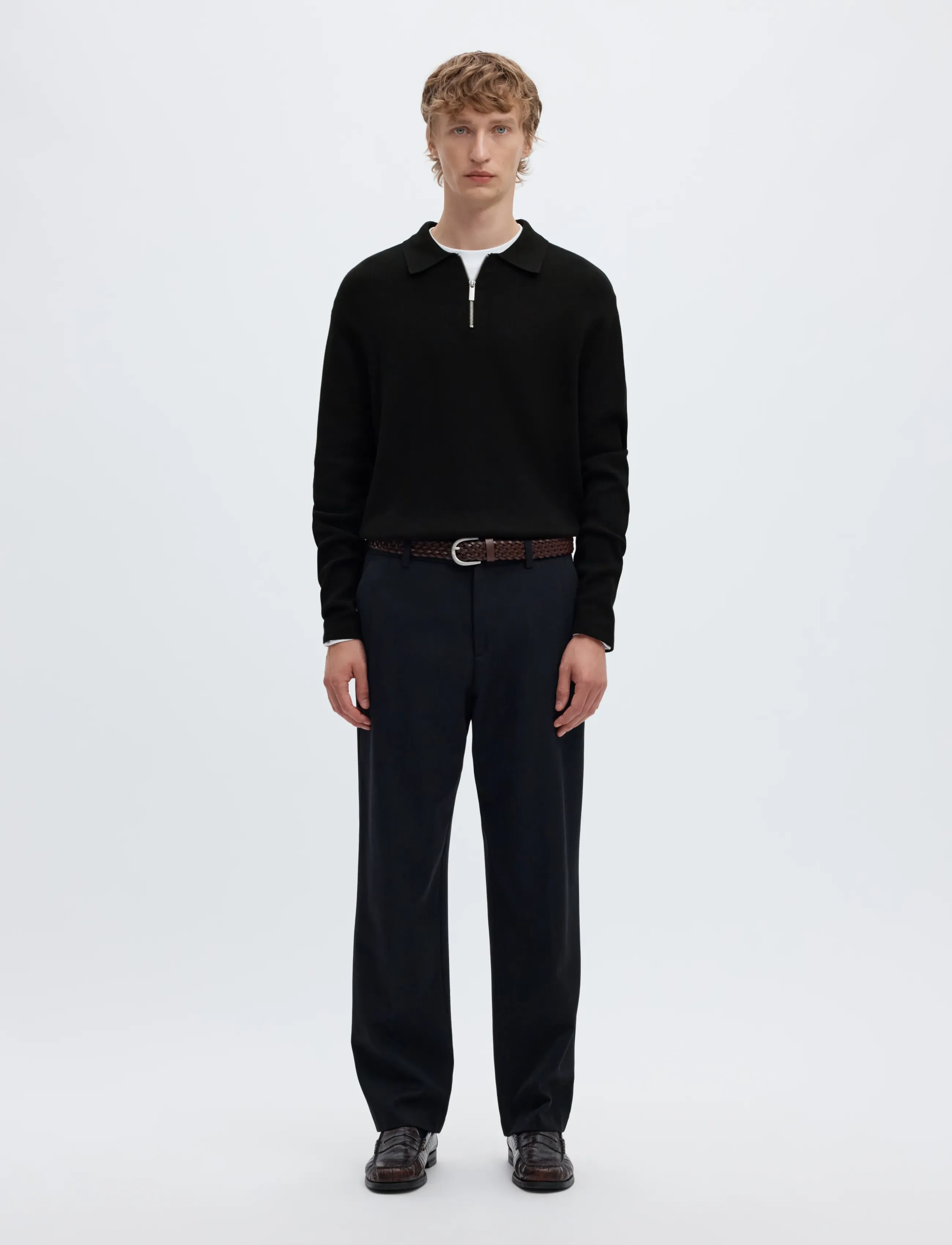 SELECTED Slmteller Fn Half Zip Polo Noos pikéer herr – bild 3