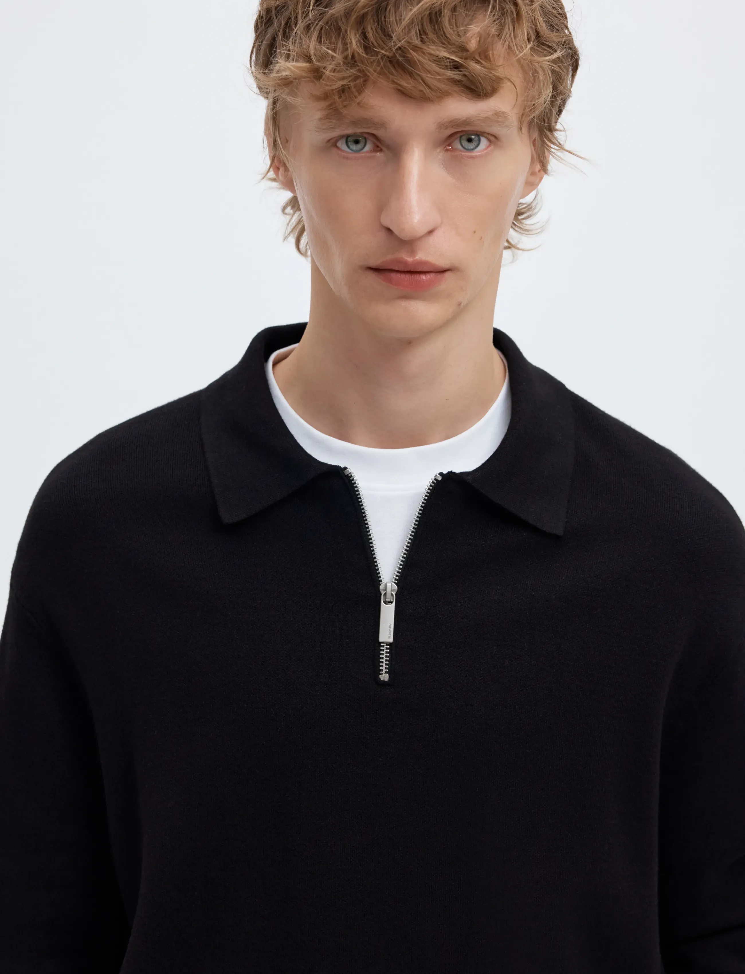 SELECTED Slmteller Fn Half Zip Polo Noos pikéer herr – bild 4