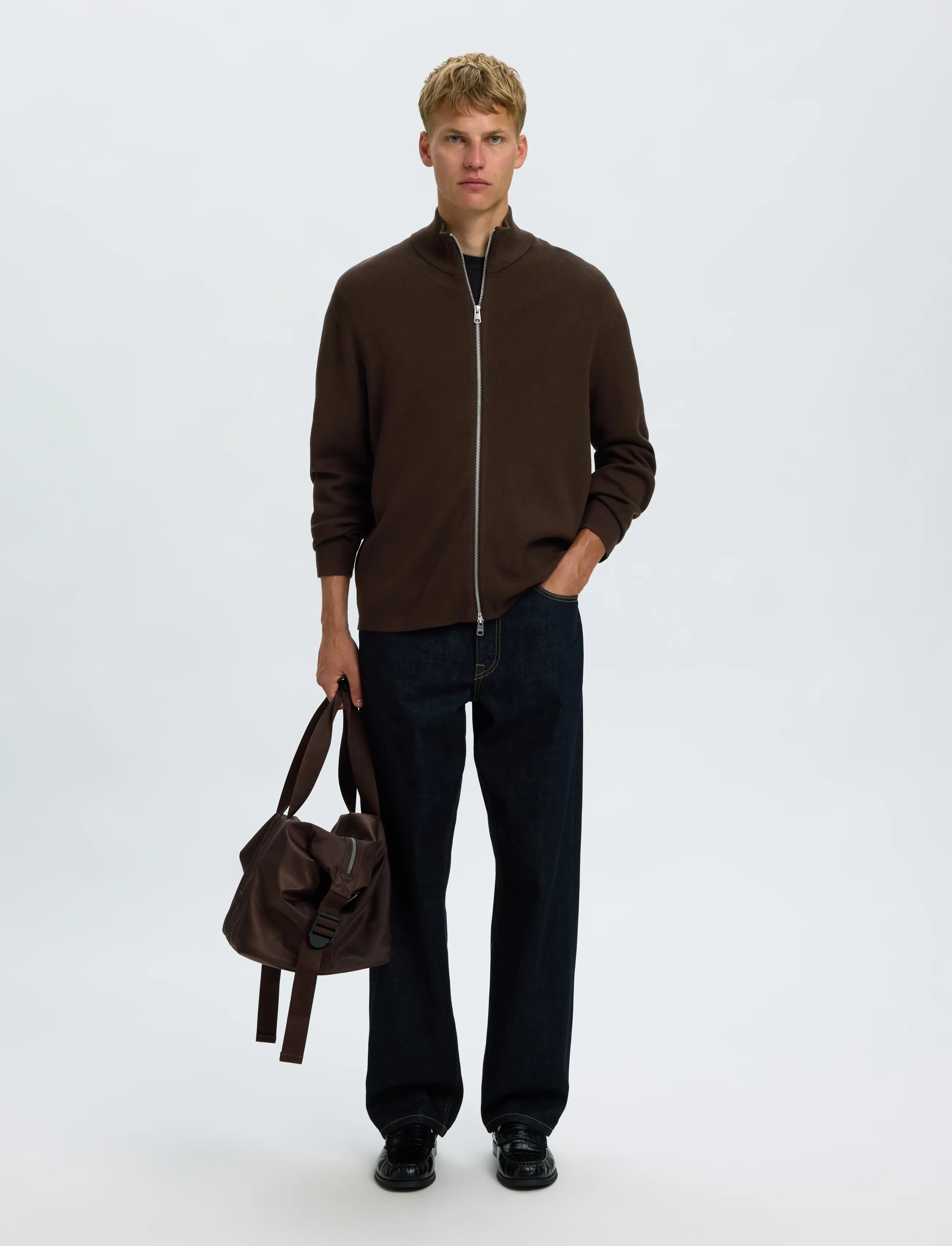 Selected - SLMTELLER FN ZIP CARDIGAN NOOS - koftor - delicioso - 5