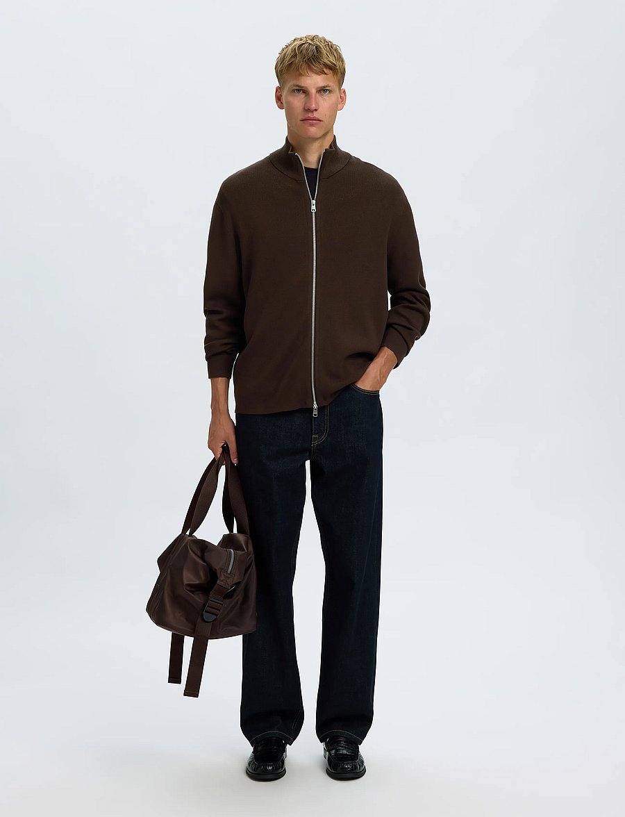 Selected - SLMTELLER FN ZIP CARDIGAN NOOS - kardiganid - delicioso - 5