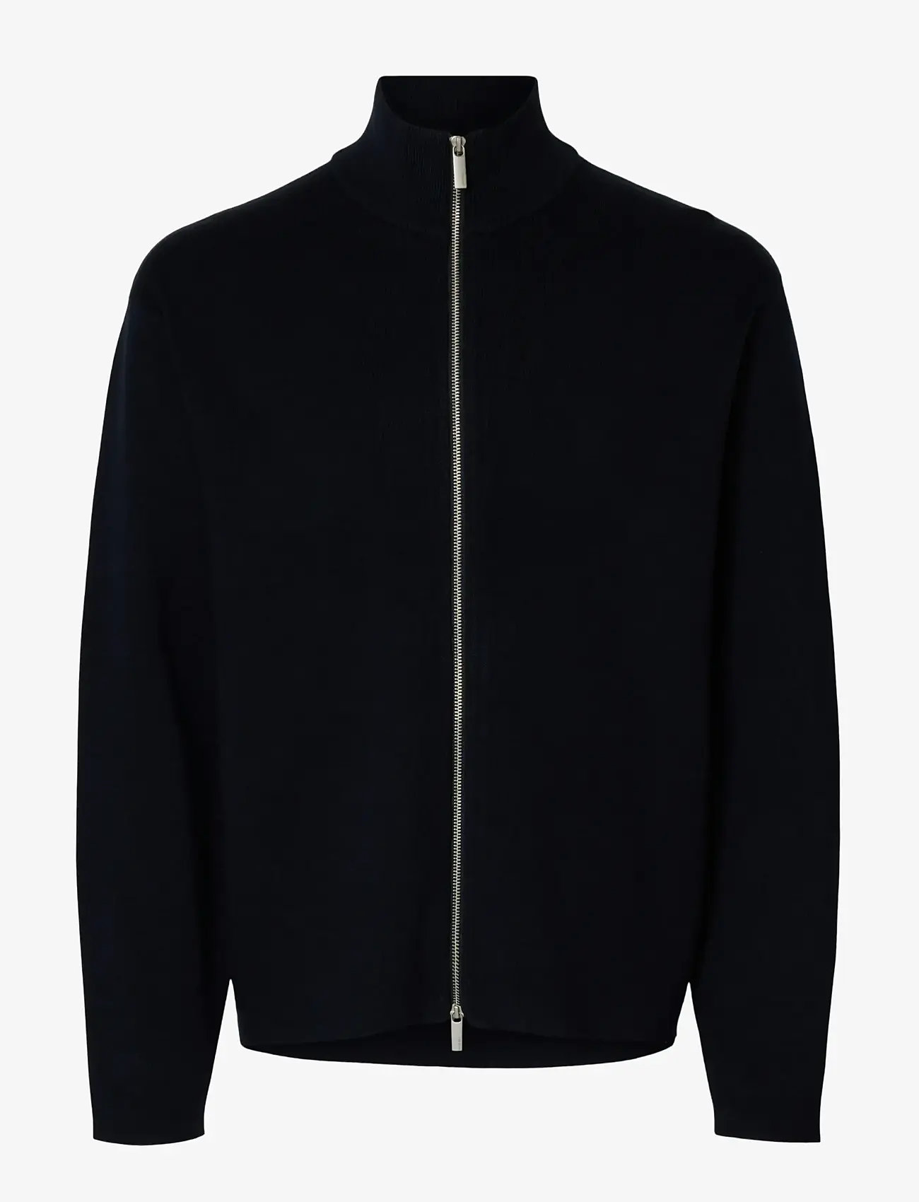 Selected - SLHTELLER FN RELAXED ZIP CARDIGAN NOOS - cardigans - sky captain - 1
