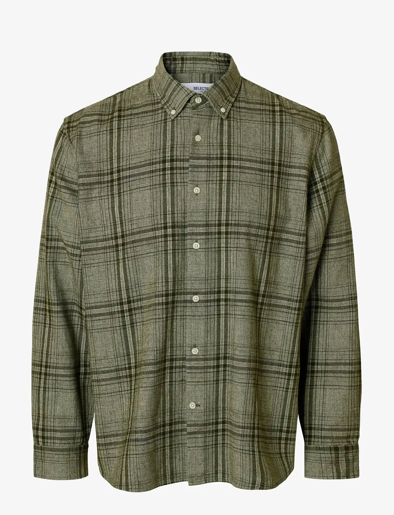 Selected - SLHREGNOAH MIX BDWN LS SHIRT CAMP - chemises à carreaux - forest night - 1