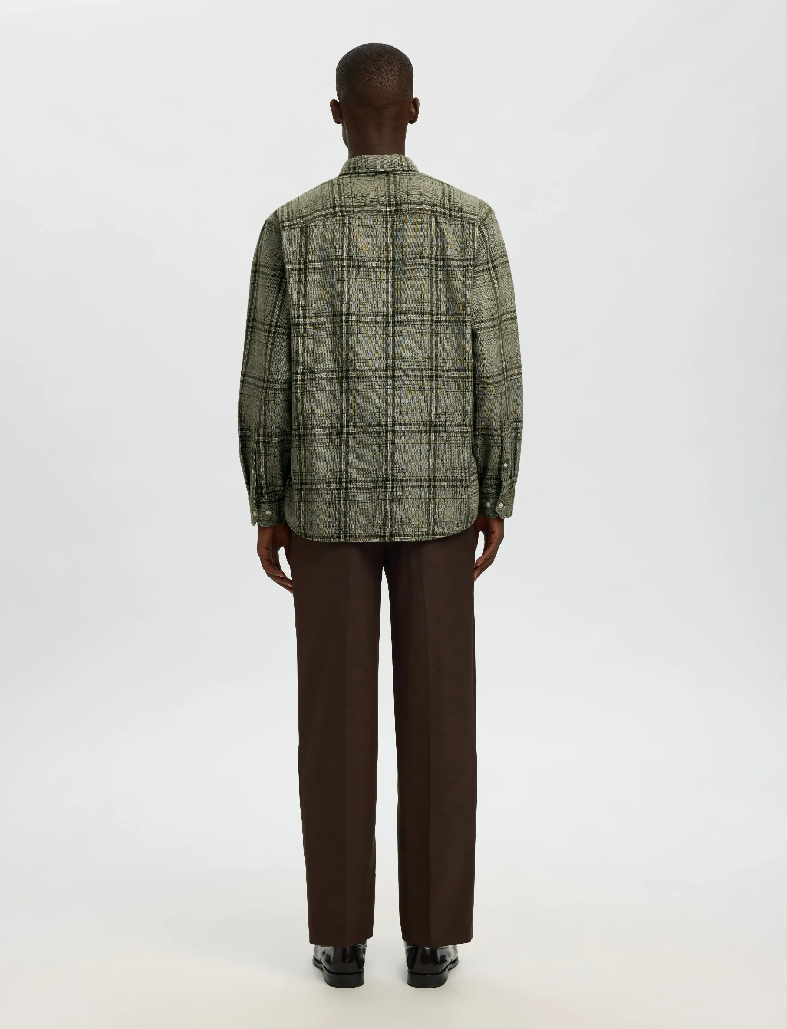 Selected - SLHREGNOAH MIX BDWN LS SHIRT CAMP - karierte hemden - forest night - 2