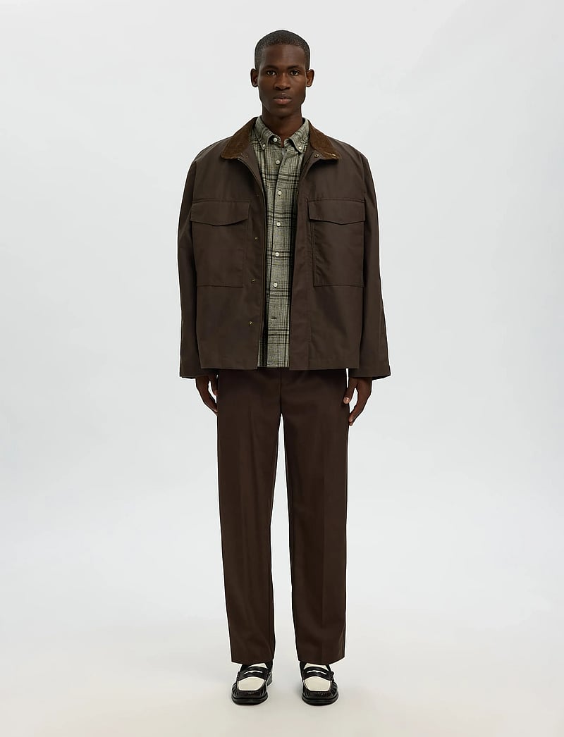 Selected - SLHREGNOAH MIX BDWN LS SHIRT CAMP - chemises à carreaux - forest night - 3