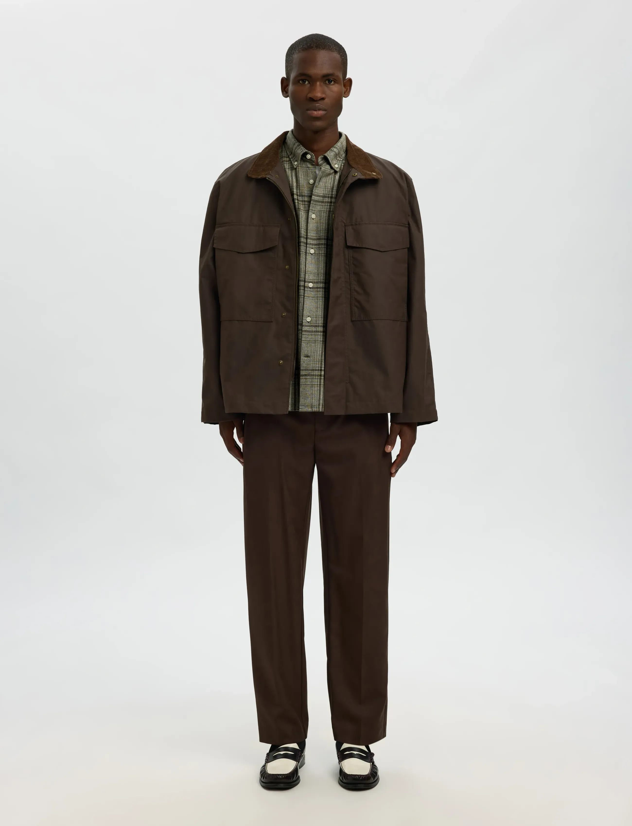Selected - SLHREGNOAH MIX BDWN LS SHIRT CAMP - karierte hemden - forest night - 3