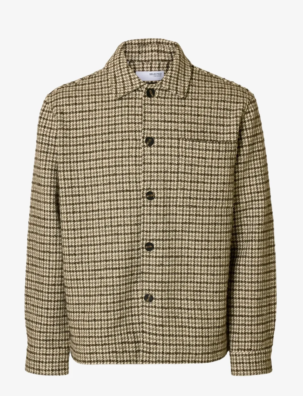 Selected - SLHREGARI WOOL BLEND NF UNDYED OVERSHIRT - kollektsioonid - egret - 1