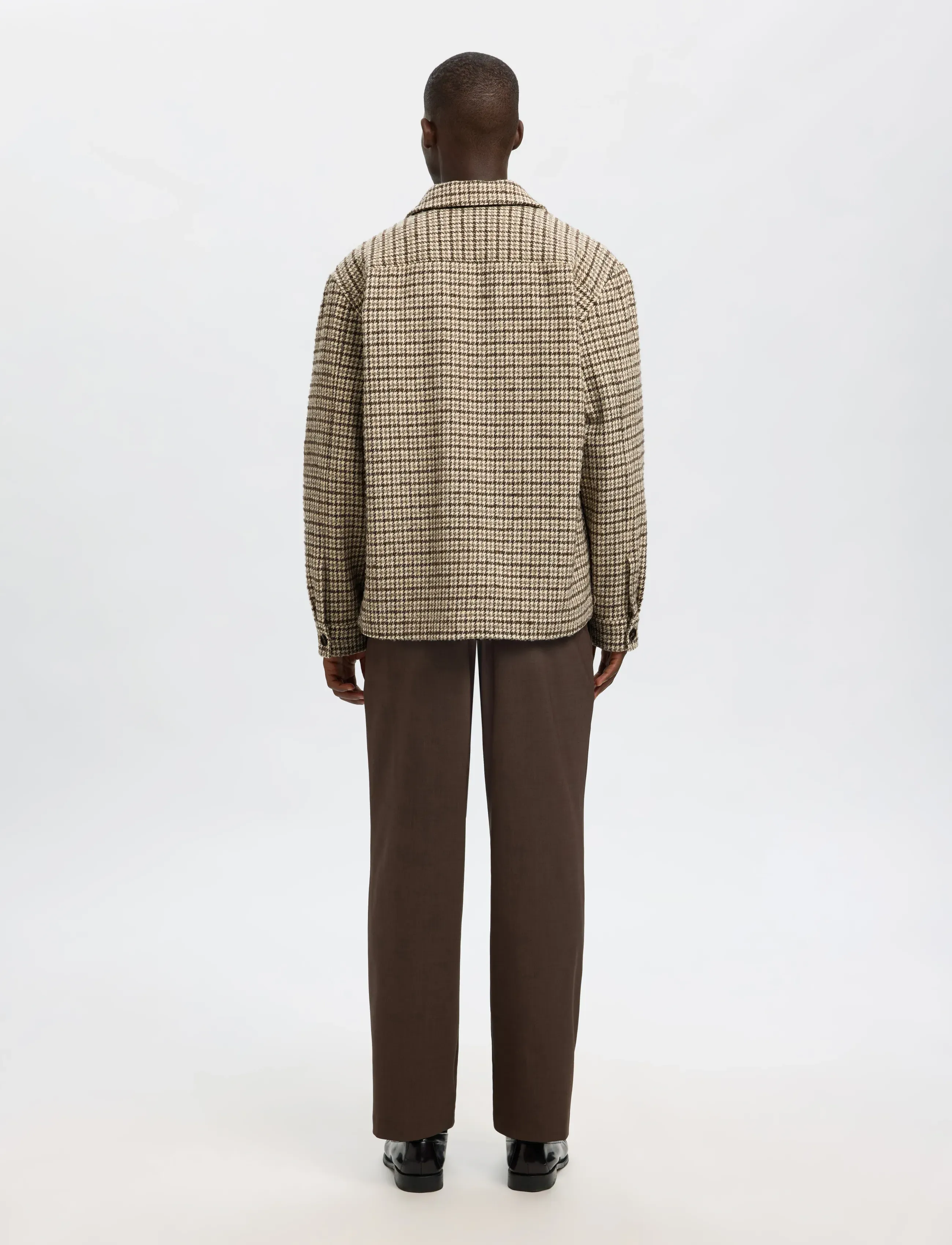 Selected - SLHREGARI WOOL BLEND NF UNDYED OVERSHIRT - osta olukorra järgi - egret - 2