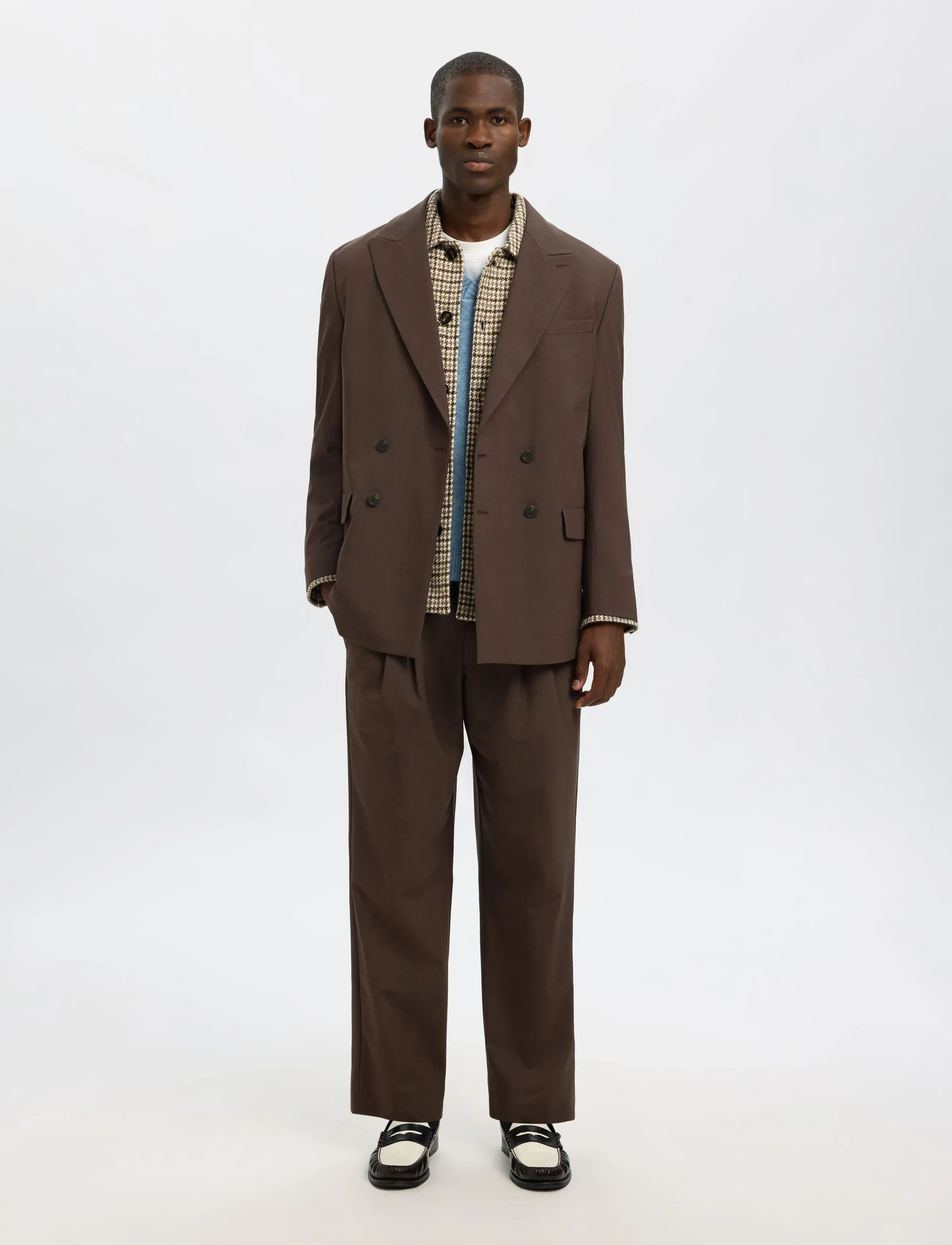 Selected - SLHREGARI WOOL BLEND NF UNDYED OVERSHIRT - osta olukorra järgi - egret - 4