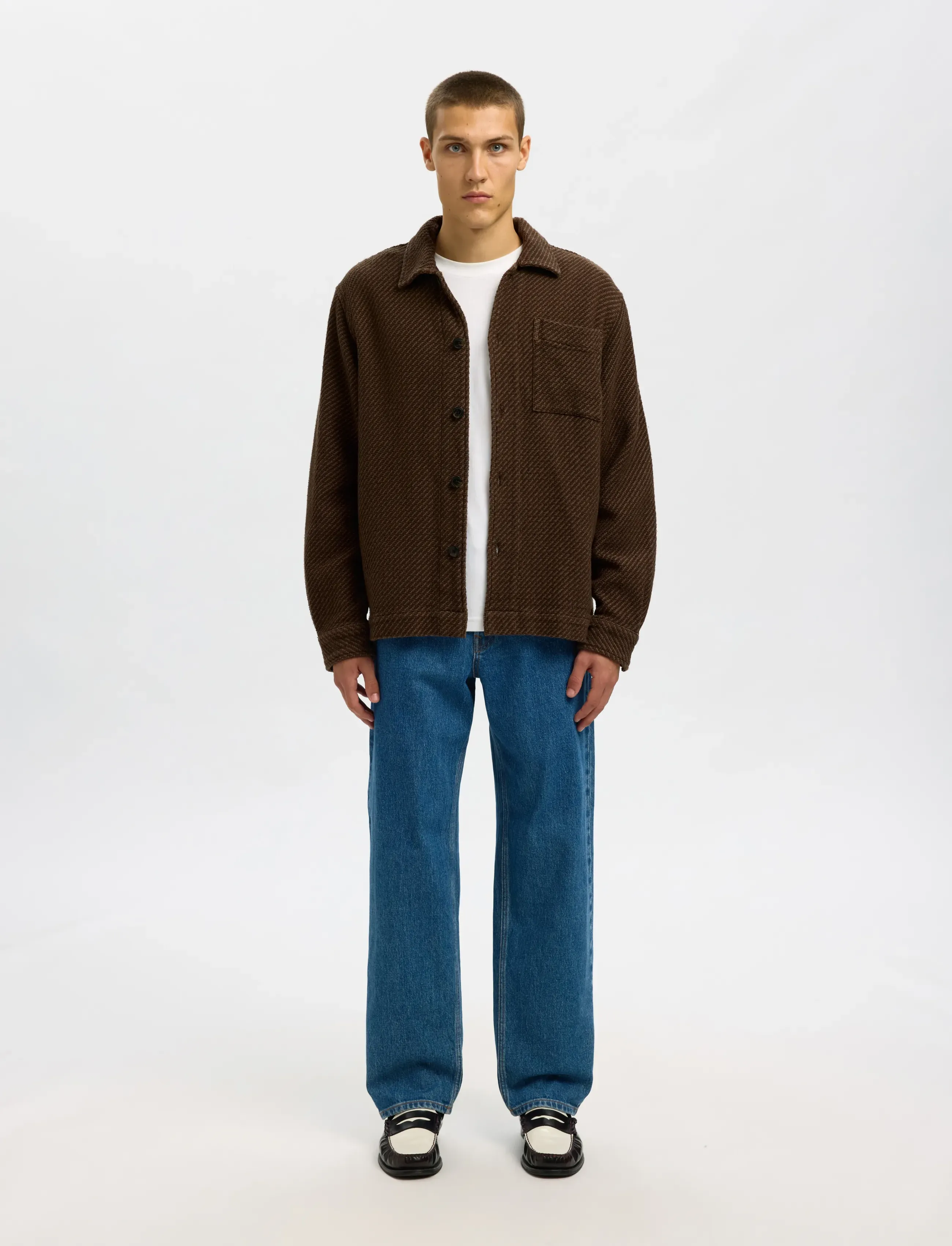 Selected - SLHREGFRED STRUCTURED OVERSHIRT - delicioso - 3