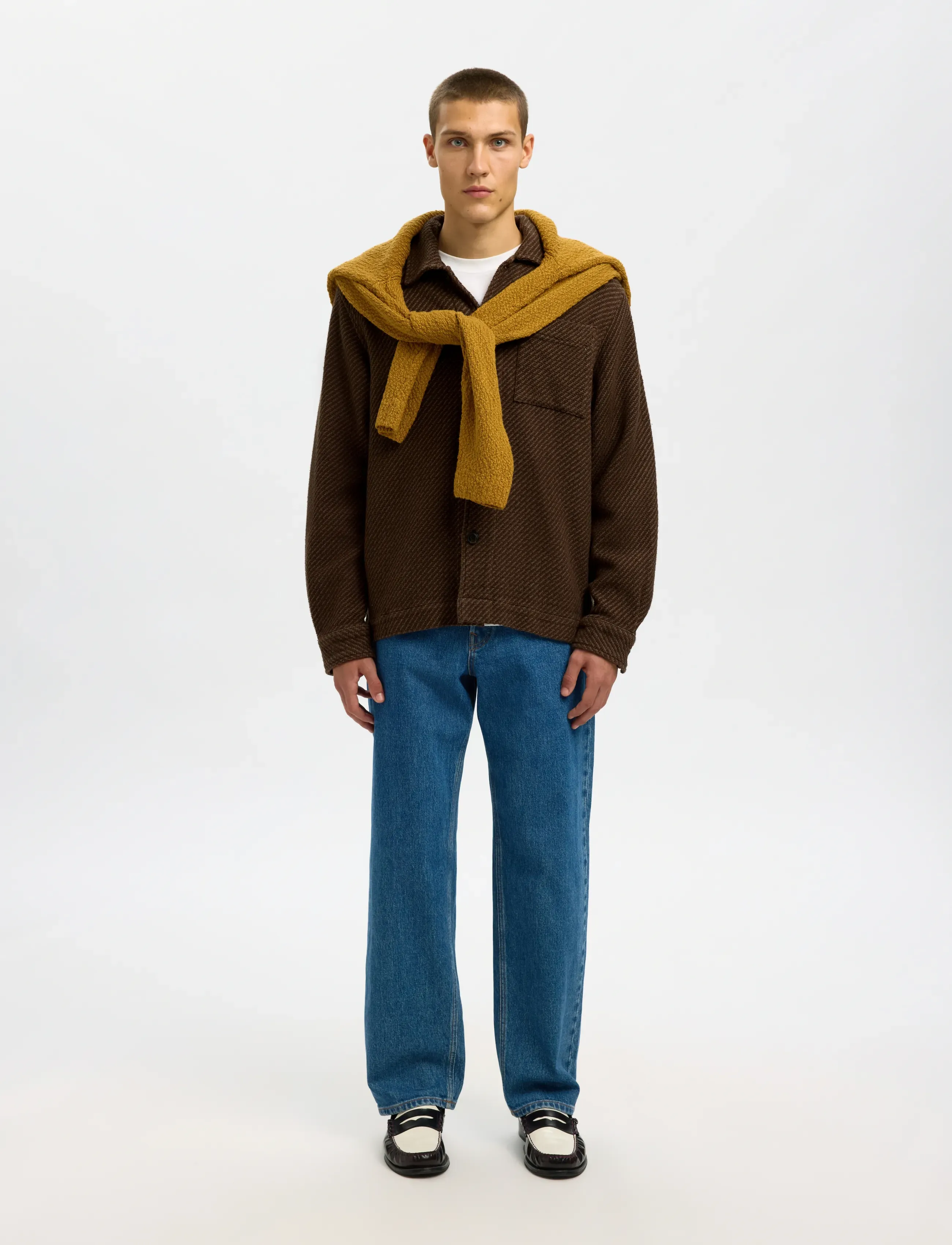 Selected - SLHREGFRED STRUCTURED OVERSHIRT - delicioso - 5