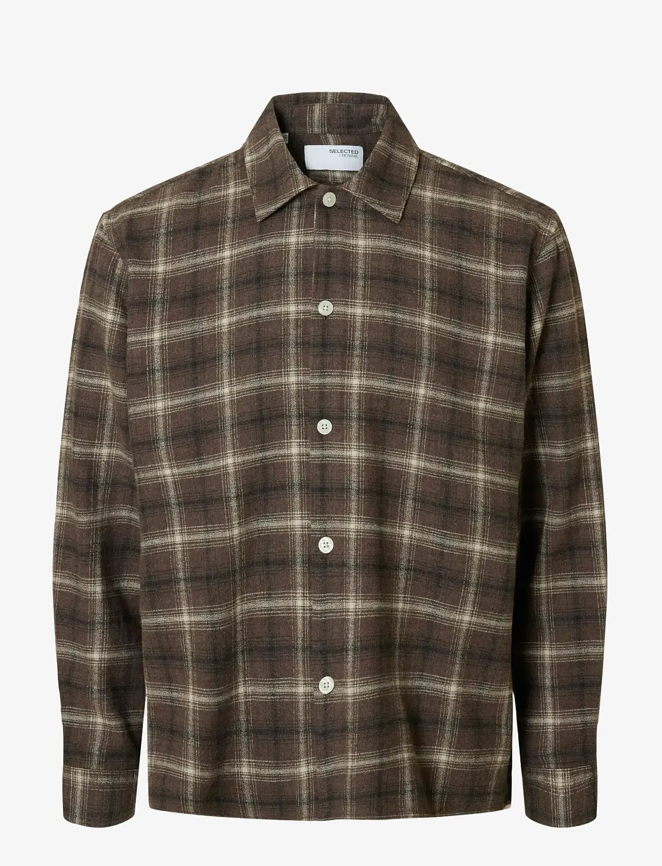 Selected - SLHRLXEDWIN CHECK LIGHT OVERSHIRT - checkered shirts - delicioso - 1