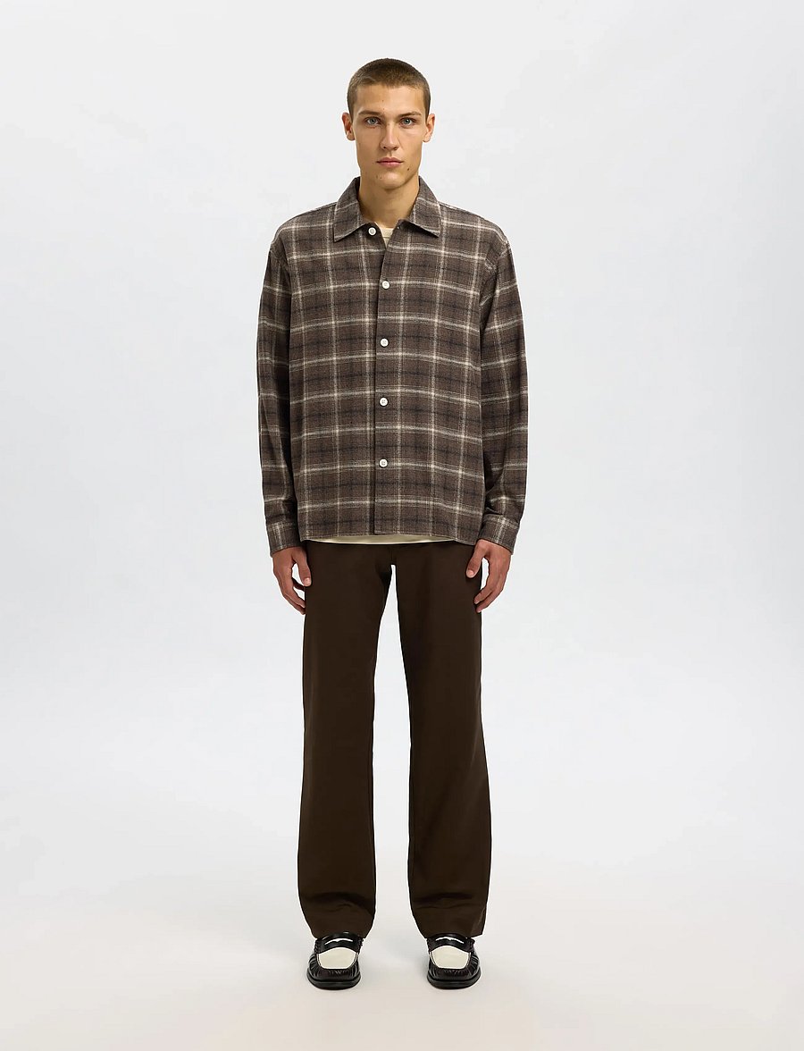 Selected - SLHRLXEDWIN CHECK LIGHT OVERSHIRT - delicioso - 3