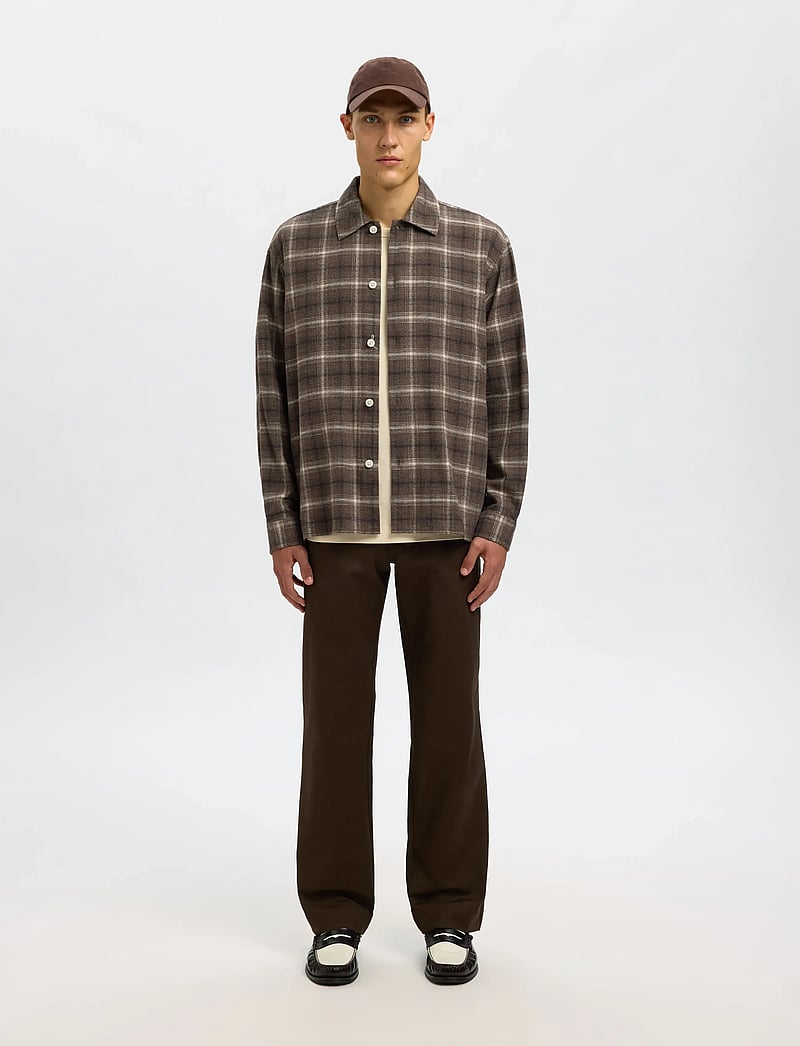 Selected - SLHRLXEDWIN CHECK LIGHT OVERSHIRT - checkered shirts - delicioso - 5