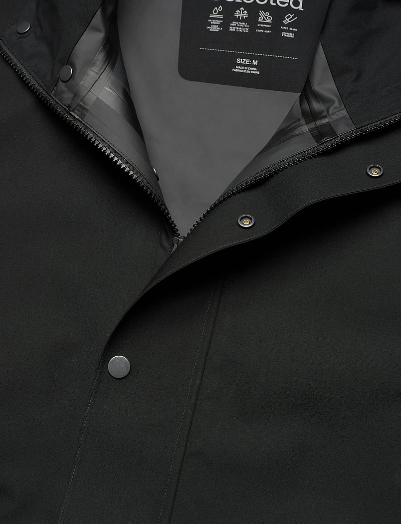 Selected - SLHBYRON TECH COAT #S - regnjakker - black - 2