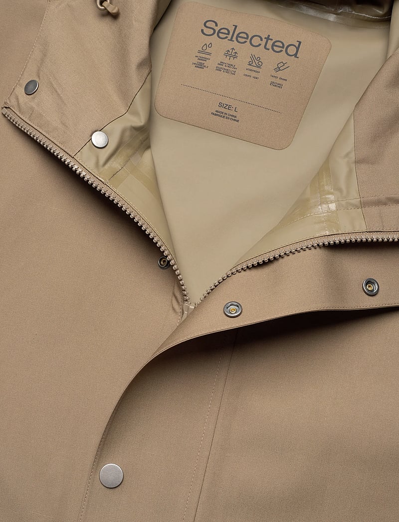 Selected - SLHBYRON TECH COAT #S - vihmamantlid - caribou - 2