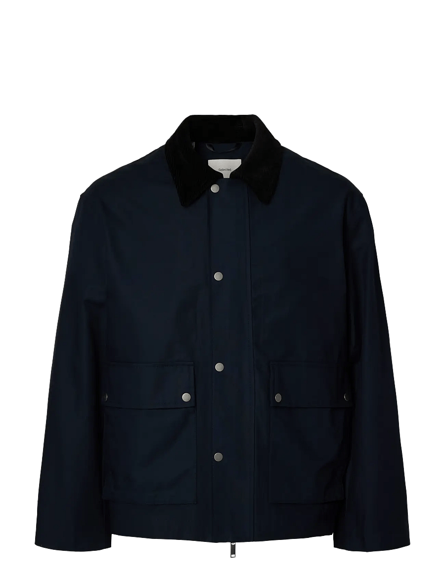 Selected - SLHKYLE COTTON JKT NOOS - herbstjacken - sky captain - 1