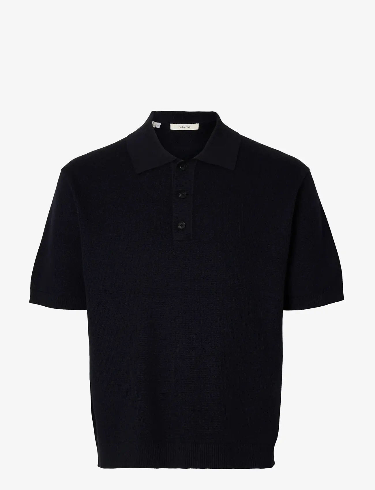 Selected - SLHDANE SS KNIT RELAXED POLO NOOS - kootud polosärgid - sky captain - 1