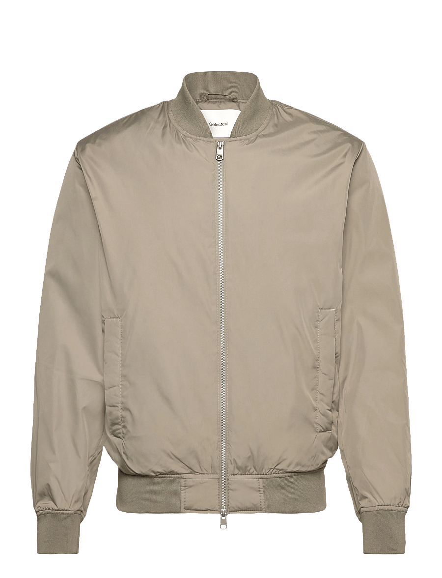 Selected - SLHCHRIS BOMBER JKT #S - kevadjoped - vetiver - 1