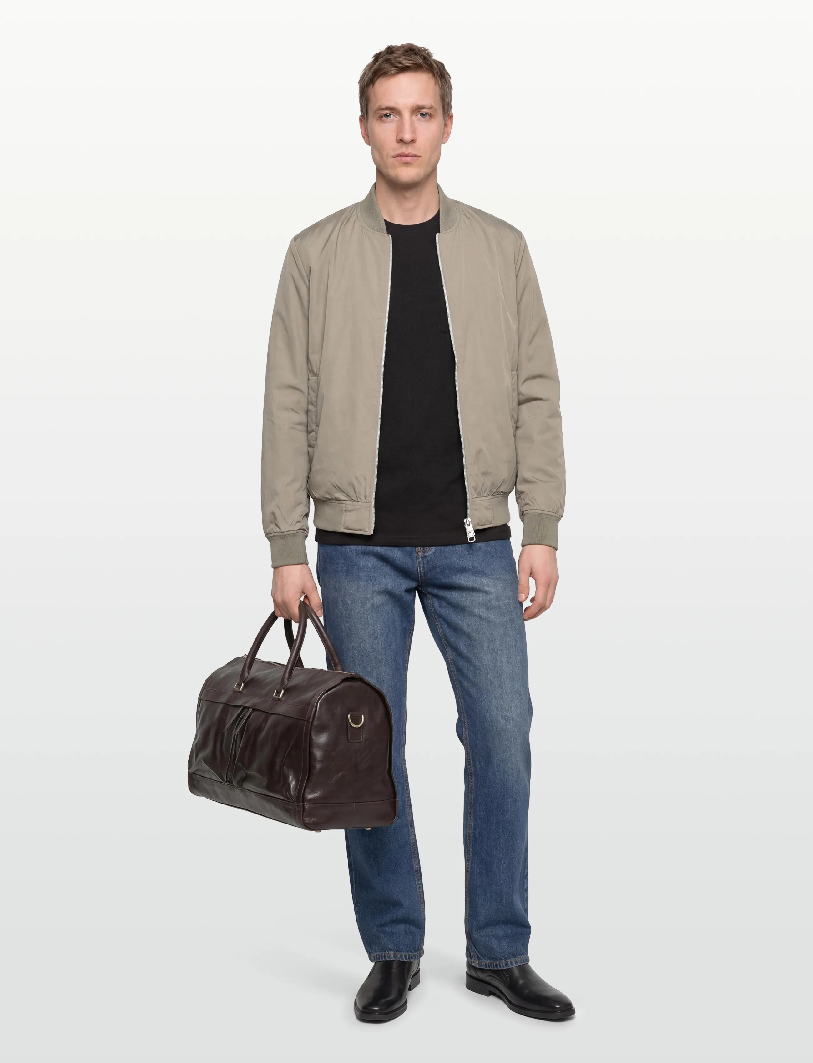 Selected Slhchris Bomber Jkt #S, L, Beige, Jakker > Bomberjakker, Herre
