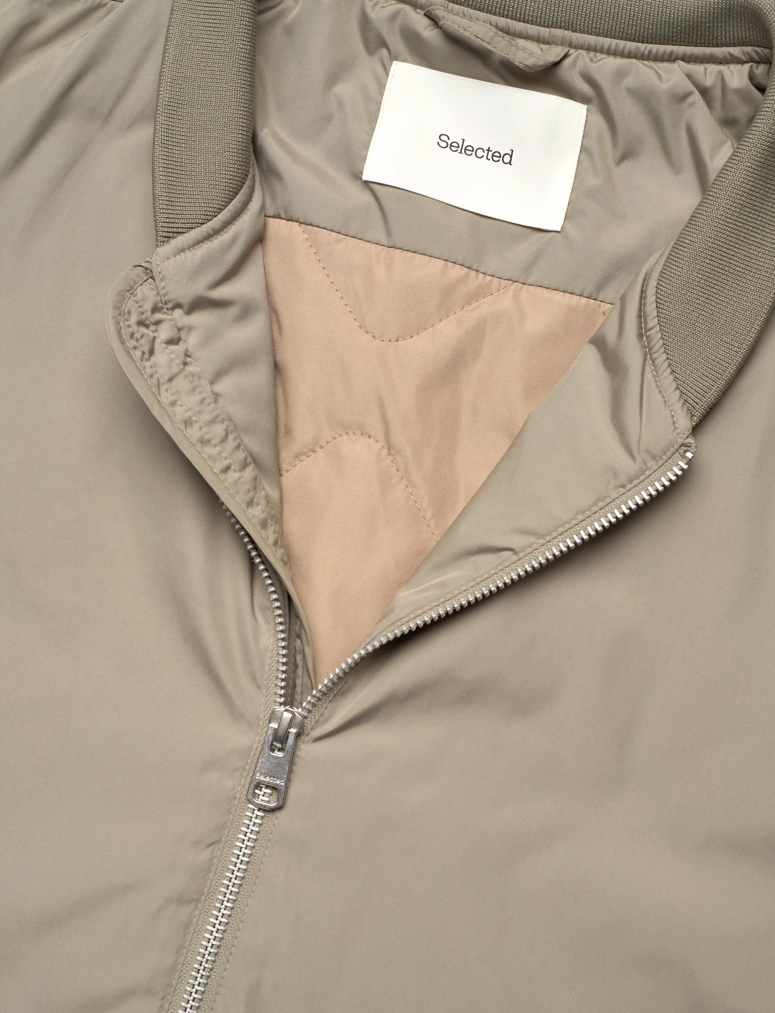 Selected - SLHCHRIS BOMBER JKT #S - kevadjoped - vetiver - 5