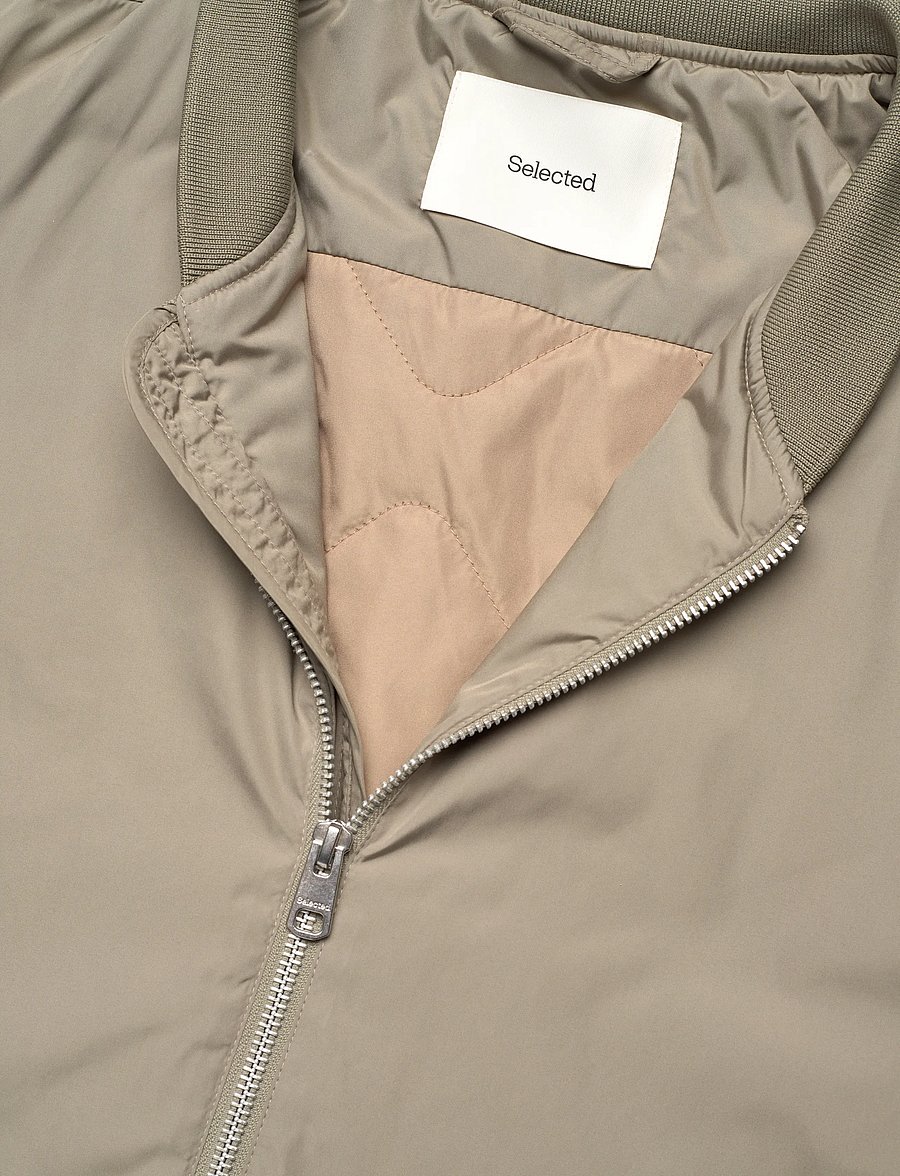 Selected - SLHCHRIS BOMBER JKT #S - kevadjoped - vetiver - 5