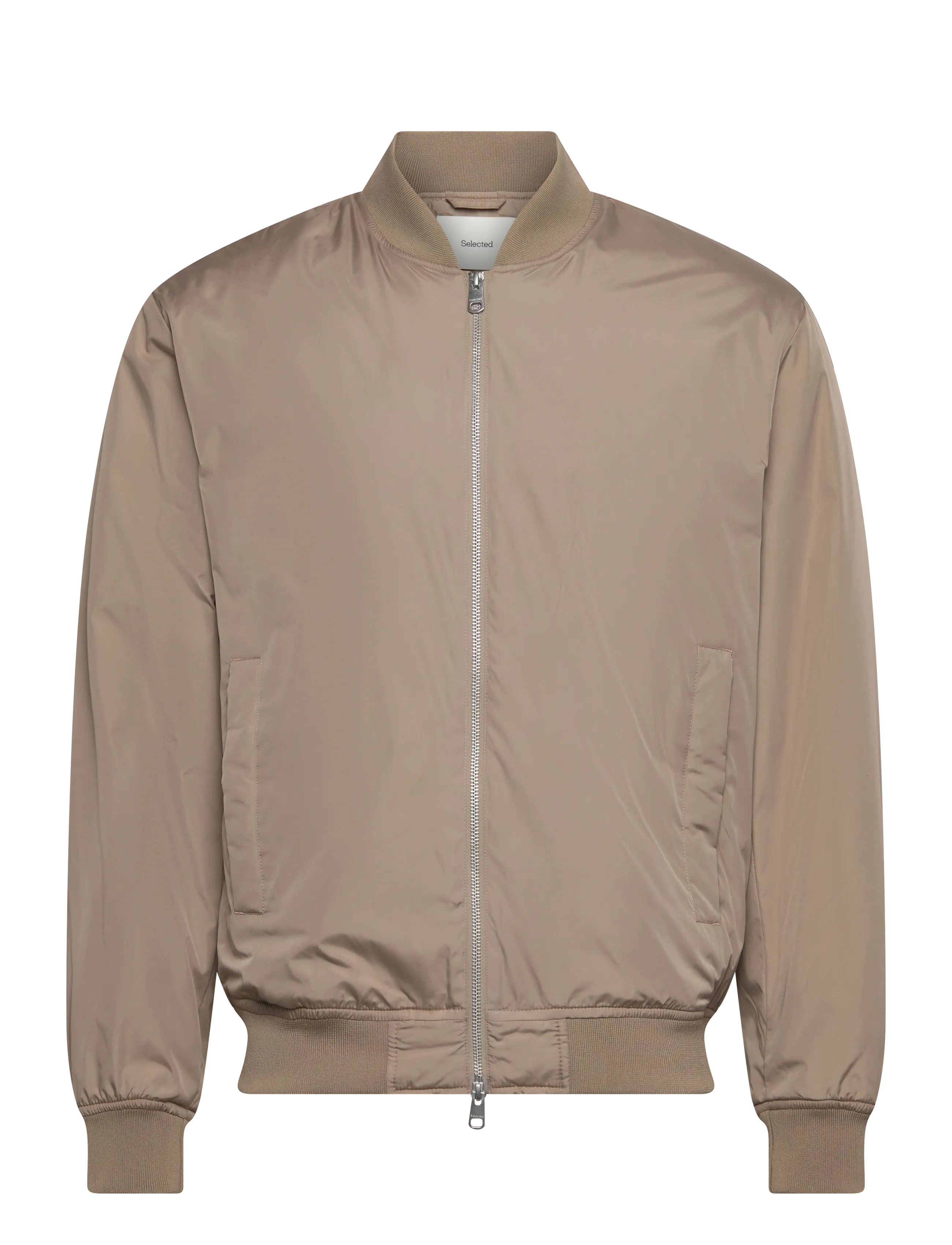 Selected SLHCHRIS BOMBER JKT #S - Ytterkläder - WEATHERED TEAK / beige