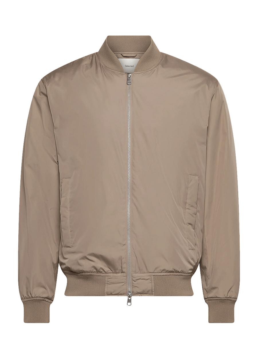 Selected - SLHCHRIS BOMBER JKT #S - forårsjakker - weathered teak - 1