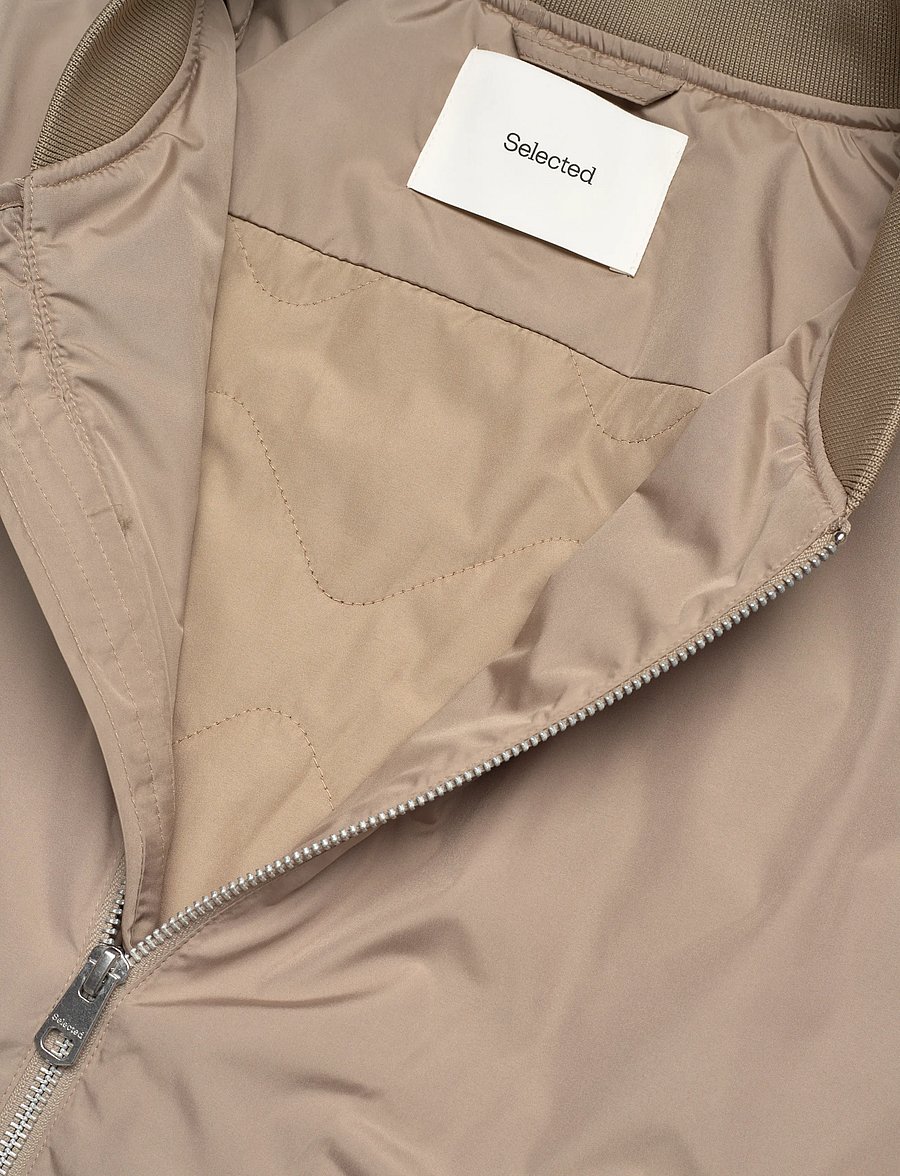 Selected - SLHCHRIS BOMBER JKT #S - forårsjakker - weathered teak - 5