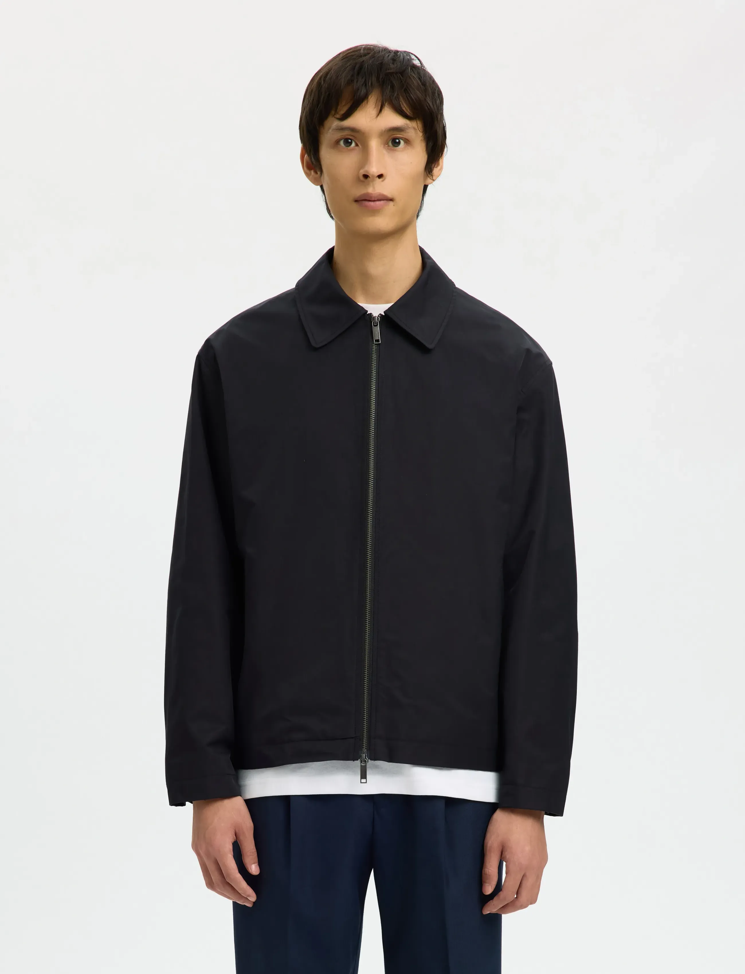 Selected SLHCEDRIC UNPADDED BLOUSON - Selected - BLACK / black