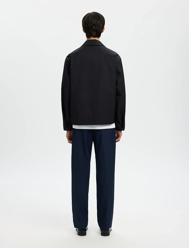 Selected - SLHCEDRIC UNPADDED BLOUSON - kevadjoped - black - 2