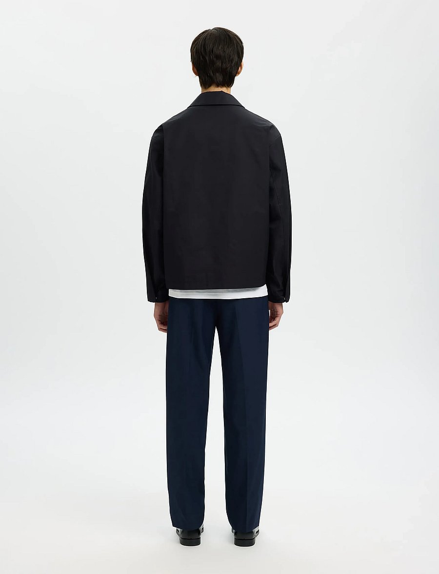 Selected - SLHCEDRIC UNPADDED BLOUSON - kevadjoped - black - 2