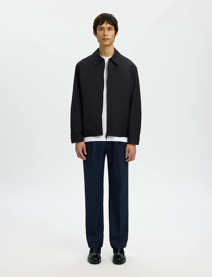 Selected - SLHCEDRIC UNPADDED BLOUSON - forårsjakker - black - 3