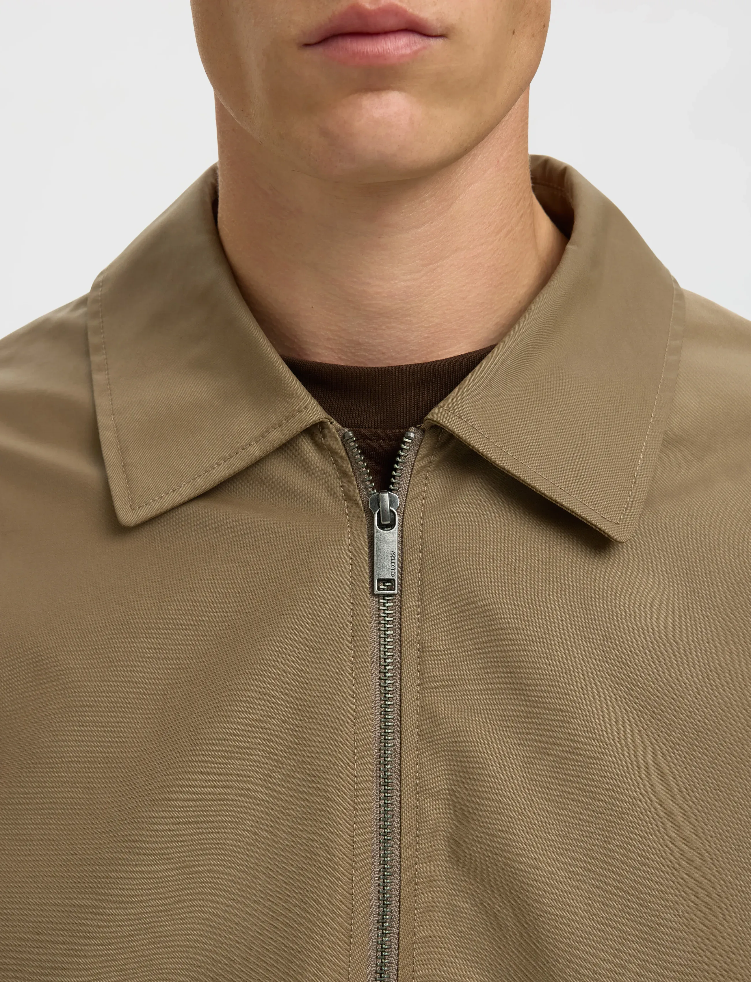 Selected - SLHCEDRIC UNPADDED BLOUSON - forårsjakker - caribou - 5