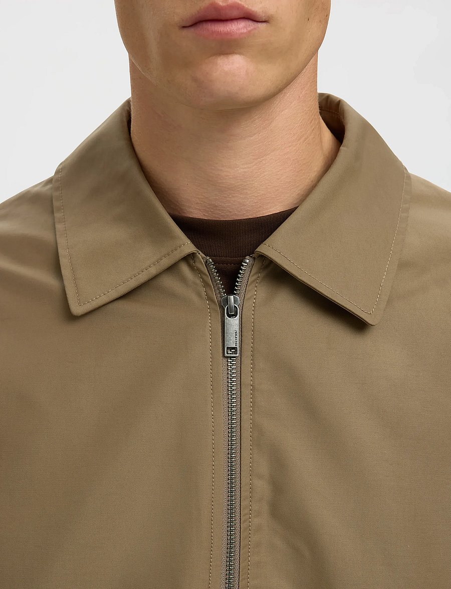 Selected - SLHCEDRIC UNPADDED BLOUSON - forårsjakker - caribou - 5