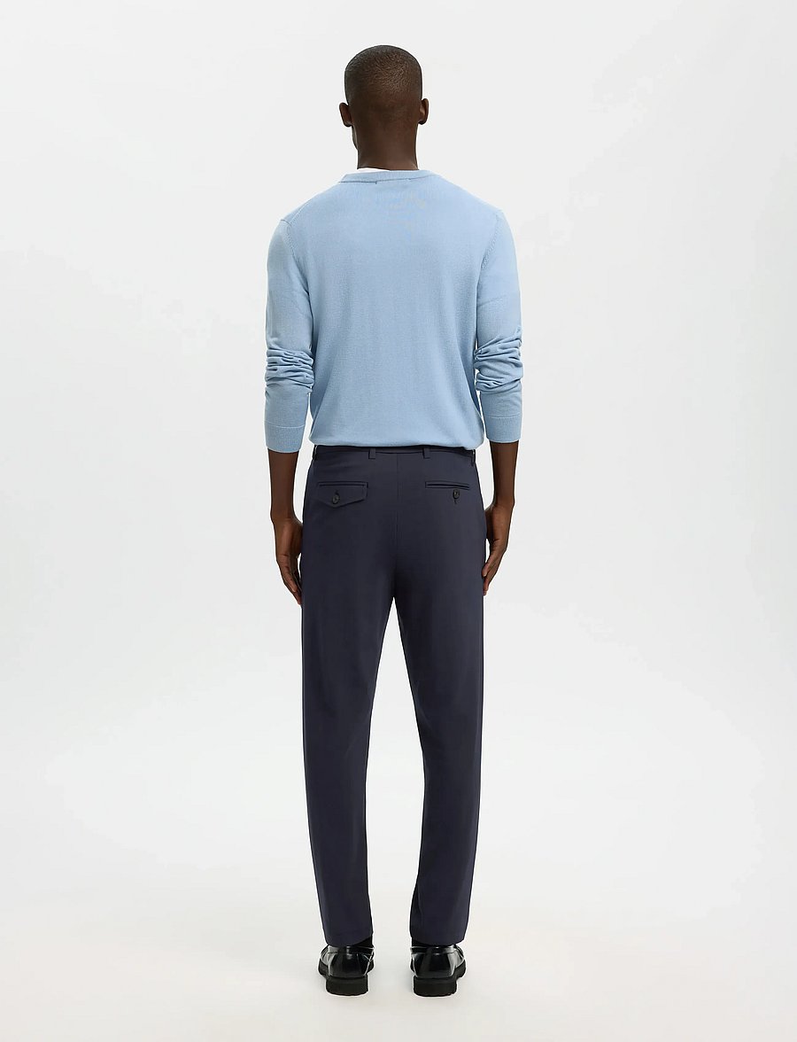 Selected - SLH172-SLIM TAPE LORENT FLEX PANTS NOOS - anzugshosen - dark sapphire - 2