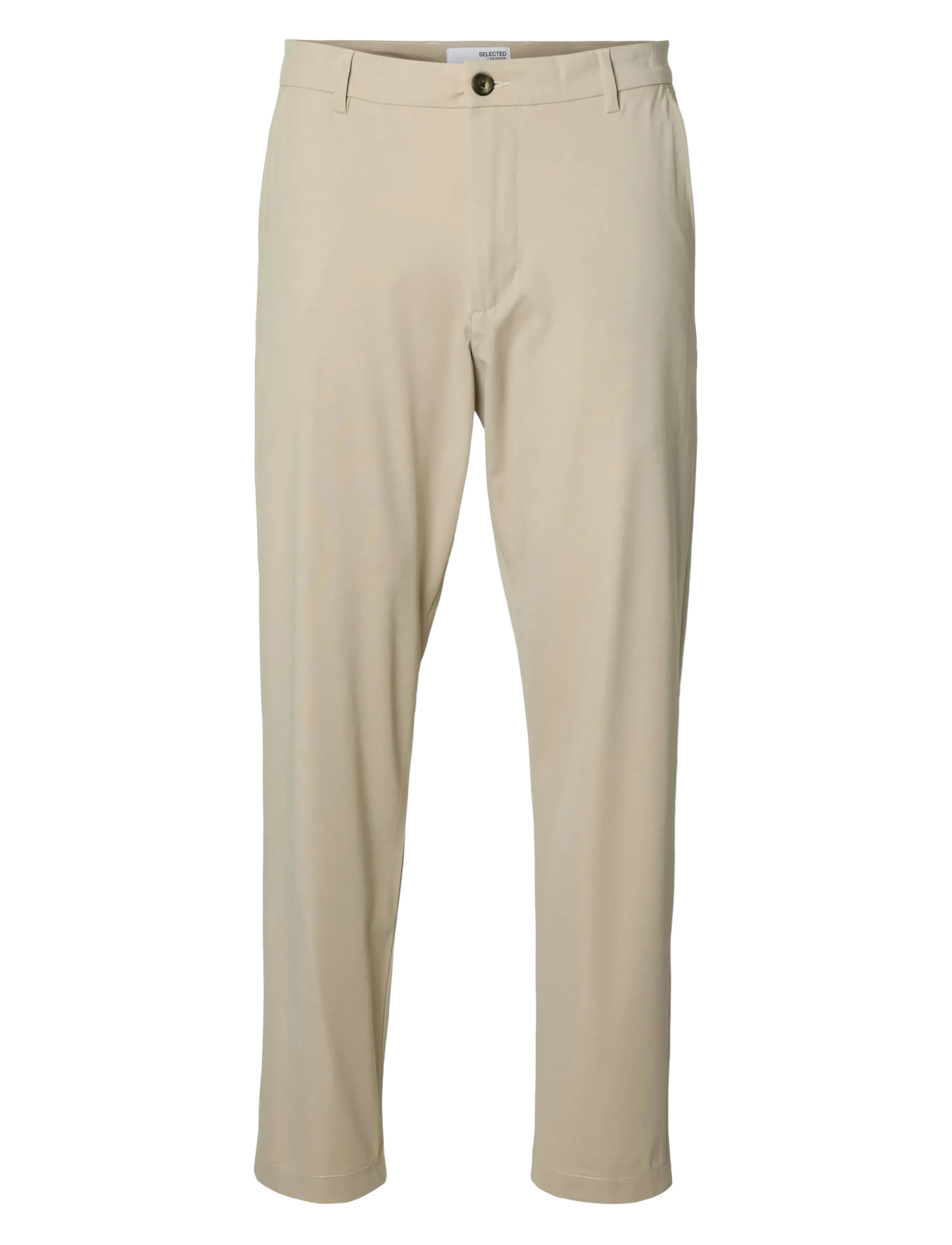 Selected SLH172-SLIM TAPE LORENT FLEX PANTS NOOS - Hosen - PURE CASHMERE / beige