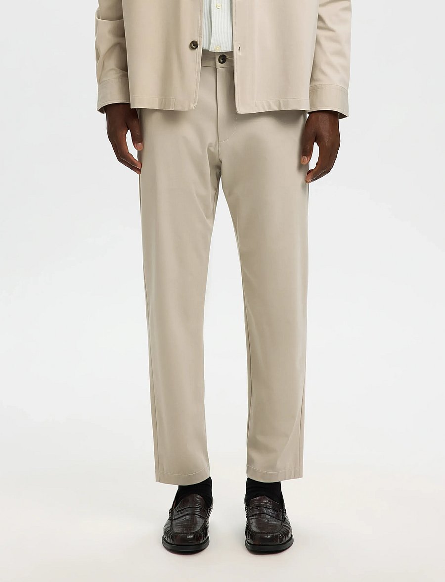 Selected - SLH172-SLIM TAPE LORENT FLEX PANTS NOOS - habitbukser - pure cashmere - 0