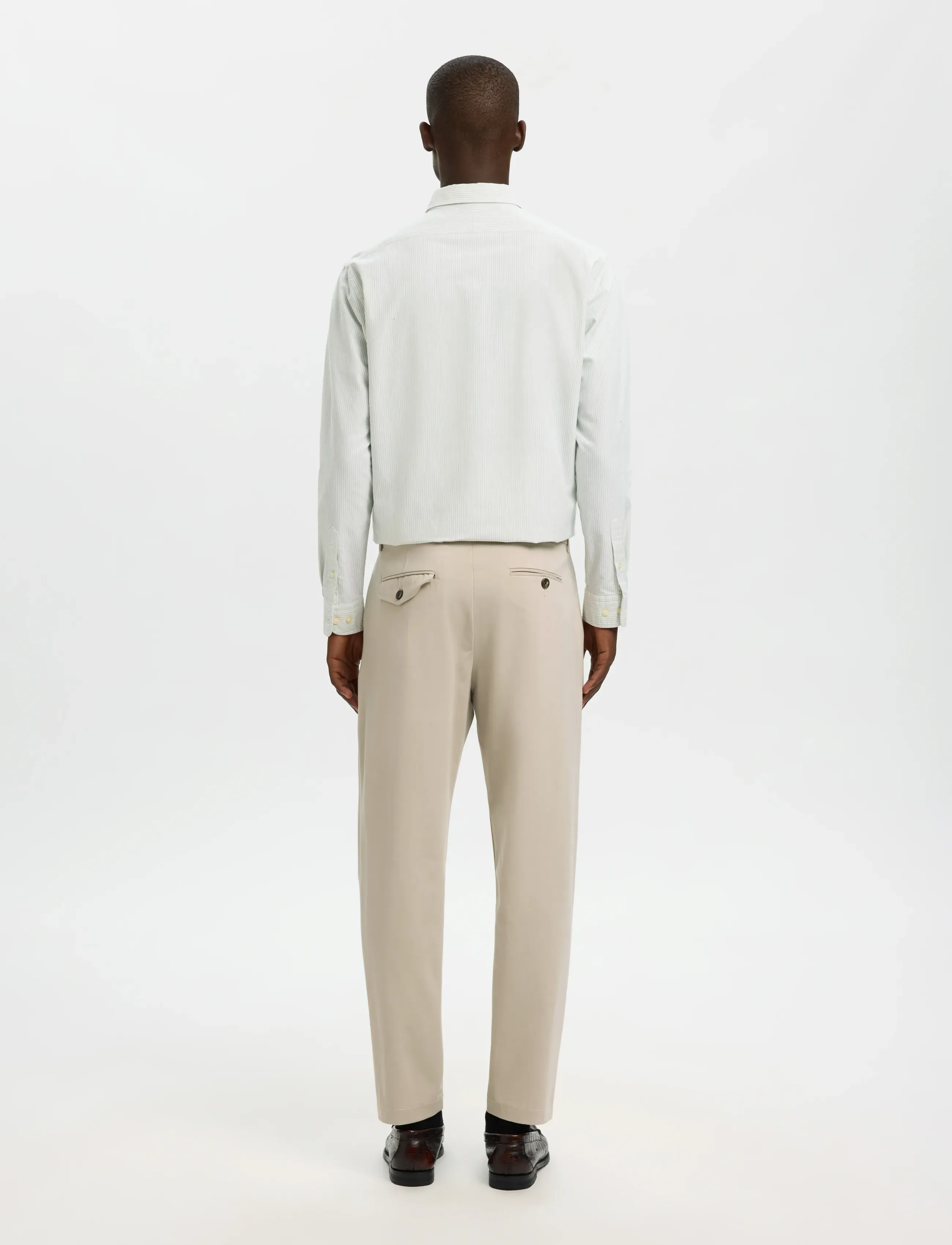 Selected - SLH172-SLIM TAPE LORENT FLEX PANTS NOOS - pantalons habillés - pure cashmere - 2