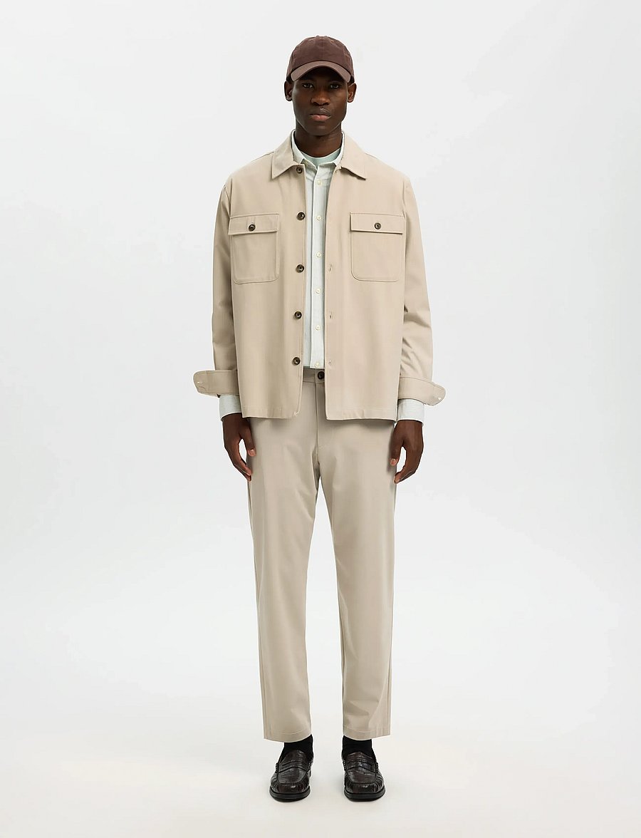 Selected - SLH172-SLIM TAPE LORENT FLEX PANTS NOOS - habitbukser - pure cashmere - 5