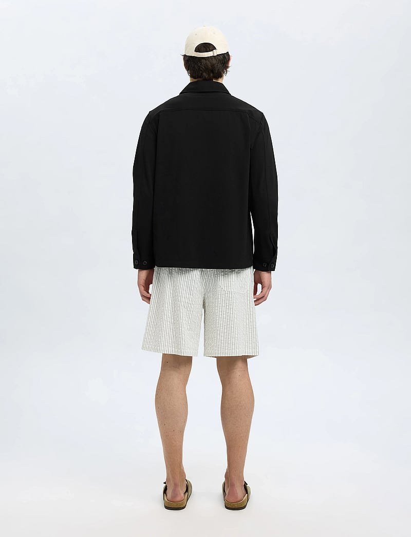 Selected - SLHREG LORENT BI-STRETCH OVERSHIRT NOOS - kollektioner - black - 2