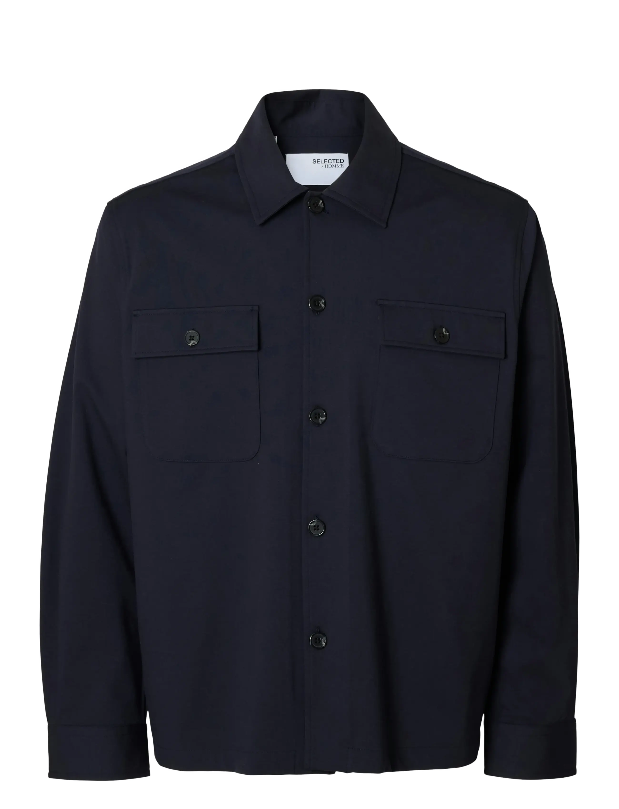 Selected SLHREG LORENT BI-STRETCH OVERSHIRT NOOS - Deals - DARK SAPPHIRE / navy