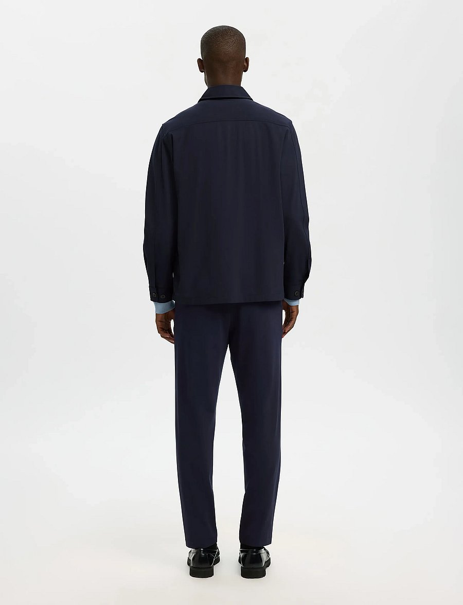 Selected - SLHREG LORENT BI-STRETCH OVERSHIRT NOOS - Überhemden - dark sapphire - 2