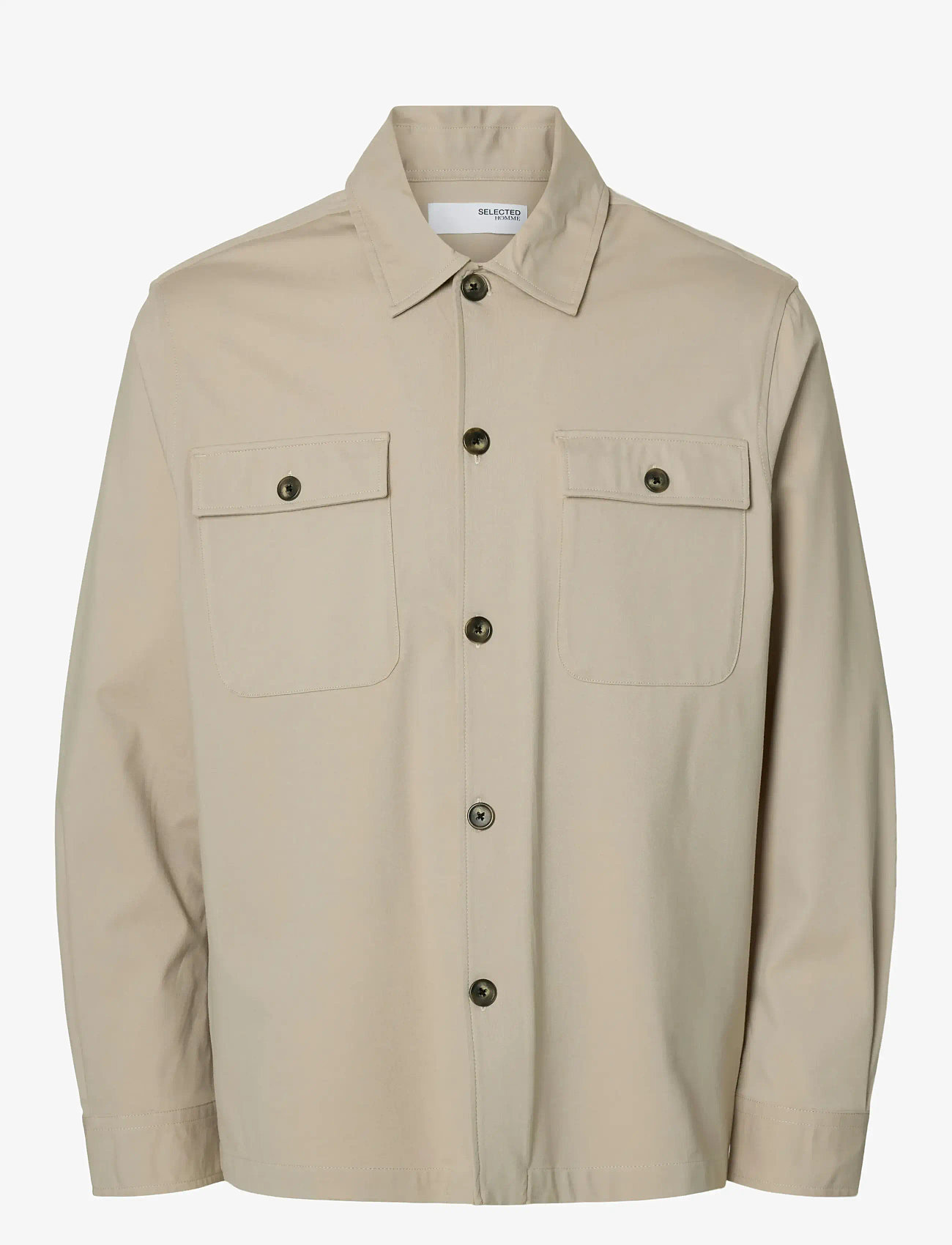 Selected - SLHREG LORENT BI-STRETCH OVERSHIRT NOOS - kollektsioonid - pure cashmere - 1